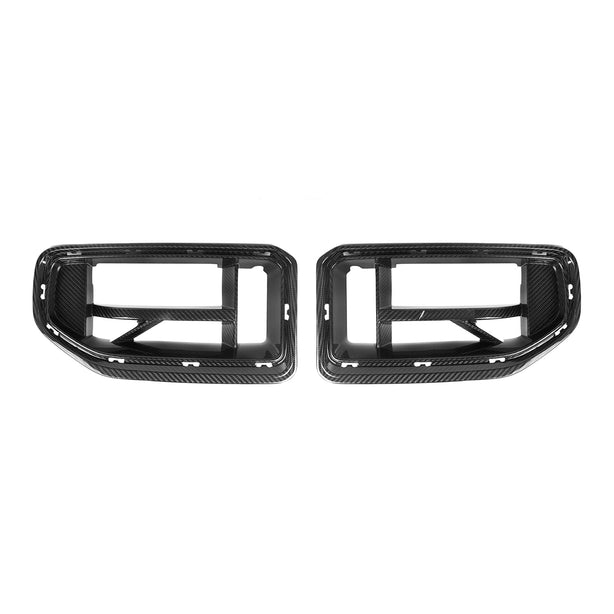 MHC+ BMW G87 M2 CSL Style Front Grilles In Pre Preg Gloss Carbon Fibre