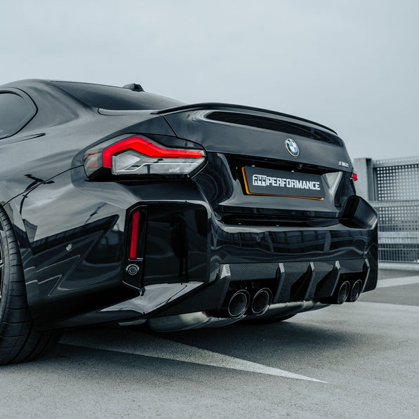 MHC+ BMW M2 G87 OEM Style Rear Diffuser In Pre Preg Gloss Carbon Fibre (G87)