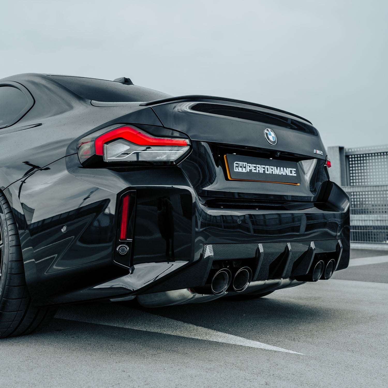 MHC+ BMW M2 G87 OEM Style Rear Diffuser In Pre Preg Gloss Carbon Fibre (G87)