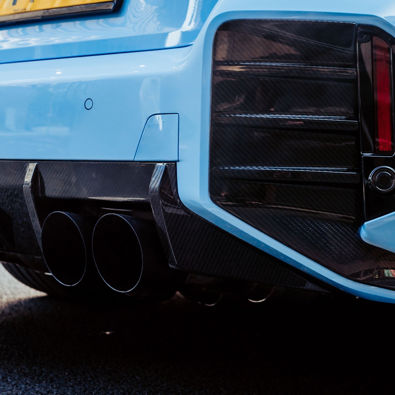 MHC+ BMW M2 G87 OEM Style Rear Diffuser In Pre Preg Gloss Carbon Fibre (G87)