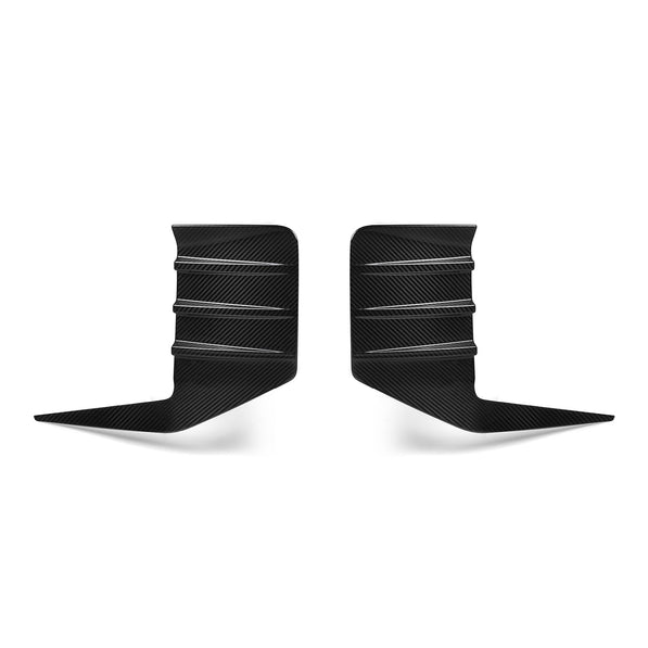 MHC+ BMW M2 G87 Performance Style Rear Rear Bumper Inserts In Pre Preg Gloss Carbon Fibre (G87)