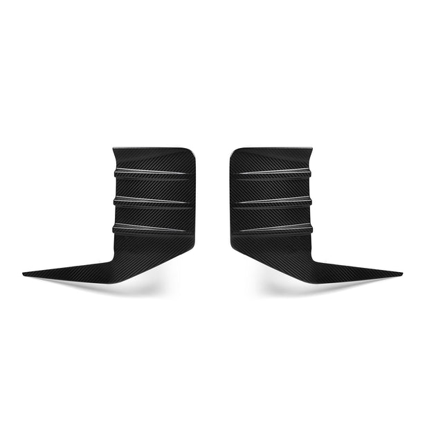 MHC+ BMW M2 G87 Performance Style Rear Rear Bumper Inserts In Pre Preg Gloss Carbon Fibre (G87)