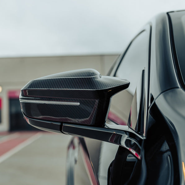 MHC+ BMW G90 & G99 M5 M Wing Mirror Covers In Pre Preg Carbon Fibre