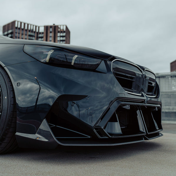 MHC+ BMW G90 & G99 M5 Performance Style Front Splitter In Pre Preg Carbon Fibre