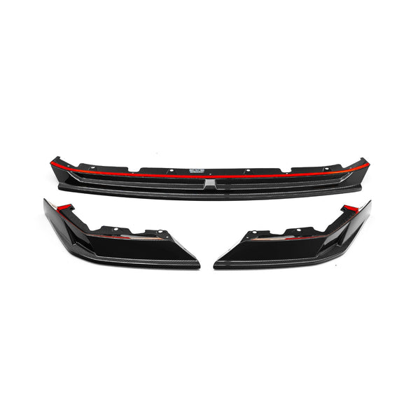 MHC+ BMW G90 & G99 M5 SP90 Front Splitter In Gloss Pre Preg Carbon Fibre