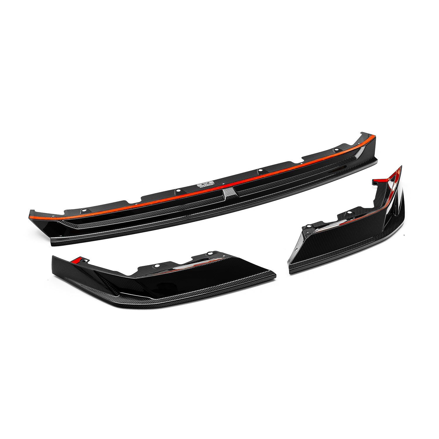 MHC+ BMW G90 & G99 M5 SP90 Front Splitter In Gloss Pre Preg Carbon Fibre