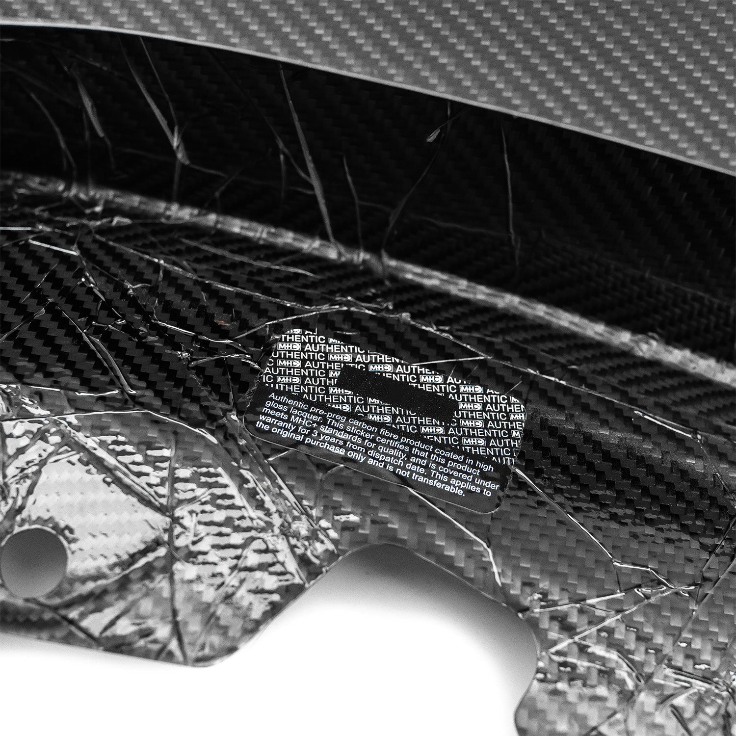 MHC+ BMW G90 & G99 M5 SP90 Front Splitter In Gloss Pre Preg Carbon Fibre