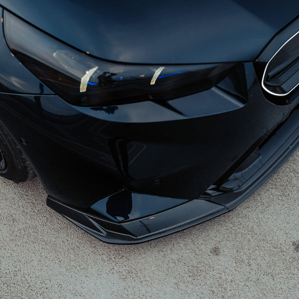 MHC+ BMW G90 & G99 M5 SP90 Front Splitter In Gloss Pre Preg Carbon Fibre