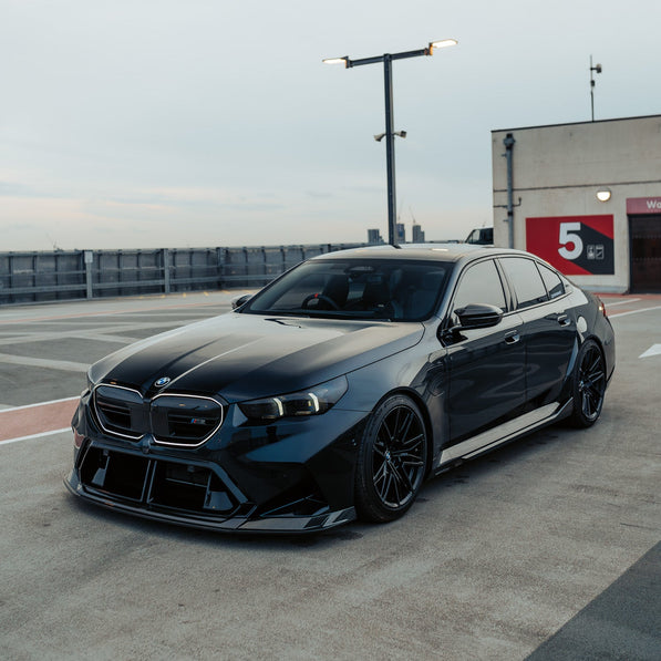 MHC+ BMW G90 & G99 M5 SP90 Front Splitter In Gloss Pre Preg Carbon Fibre