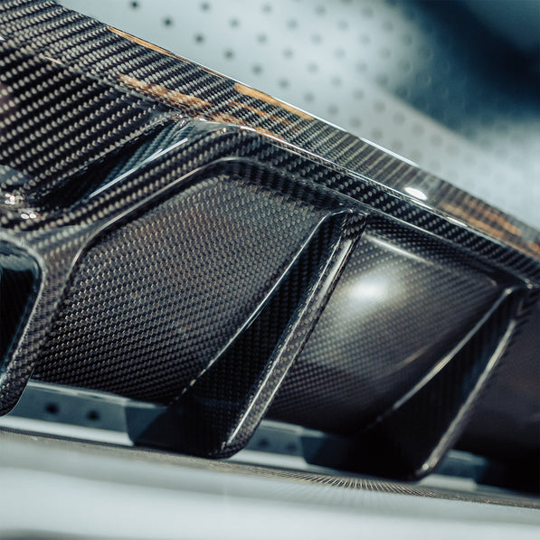 MHC+ BMW F22/F23 M235i & M240i Ultra Aggressive Style Rear Diffuser In Pre Preg Carbon Fibre
