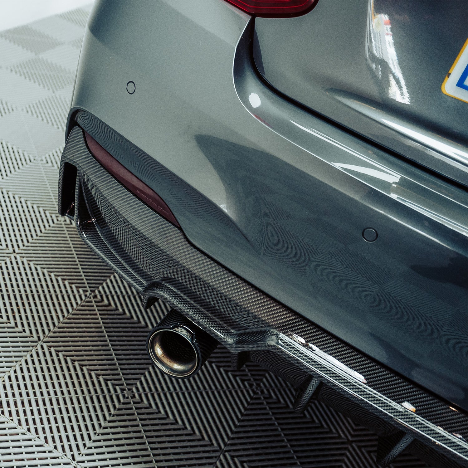 MHC+ BMW F22/F23 M235i & M240i Ultra Aggressive Style Rear Diffuser In Pre Preg Carbon Fibre
