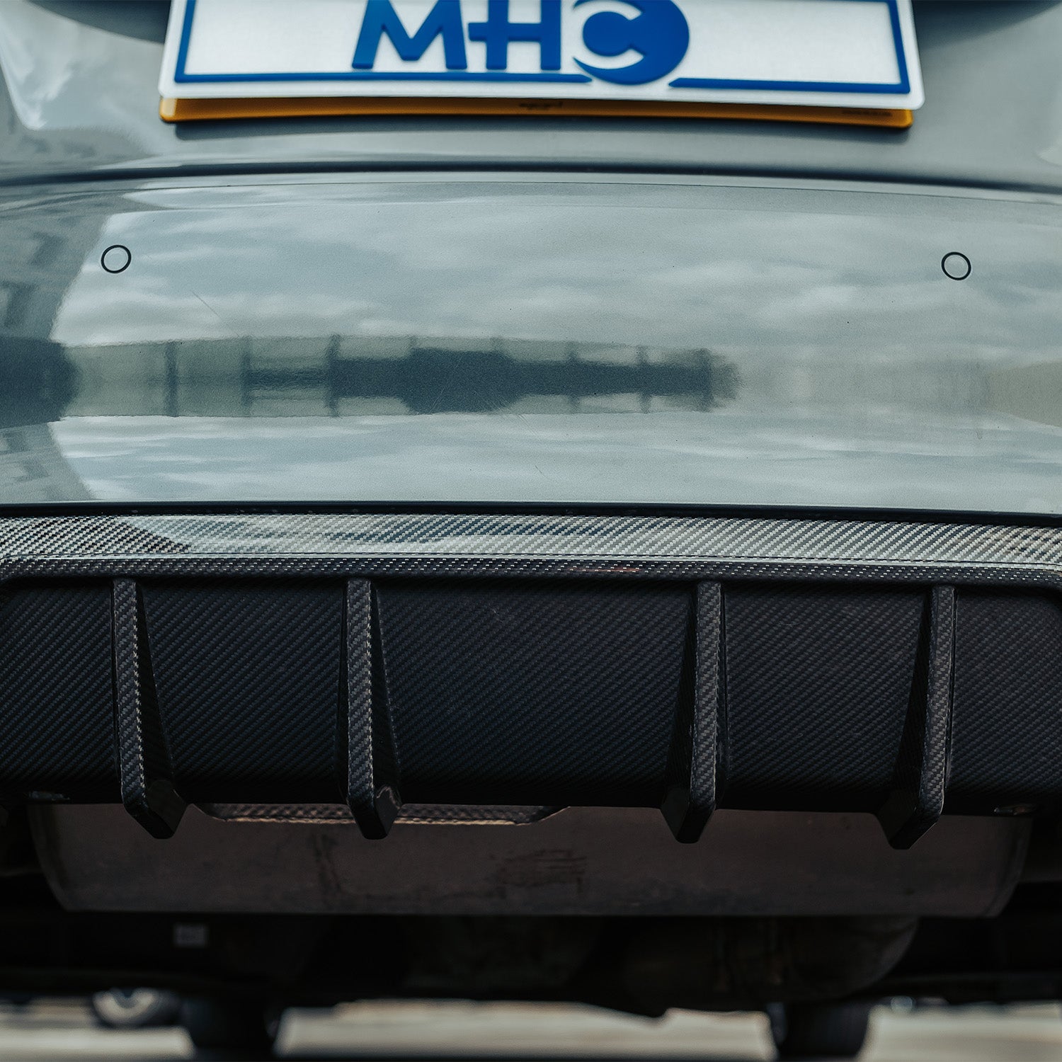 MHC+ BMW F22/F23 M235i & M240i Ultra Aggressive Style Rear Diffuser In Pre Preg Carbon Fibre