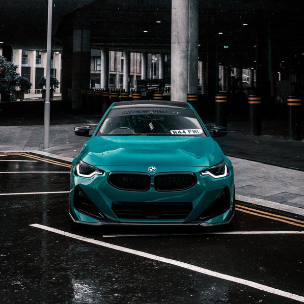 MHC+ BMW M240i Performance Style Front Splitter In Pre Preg Carbon Fibre (G42)