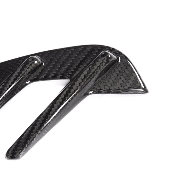 MHC+ BMW M3 Side Fender Badge Covers In Gloss Pre Preg Carbon Fibre (G80/G81)