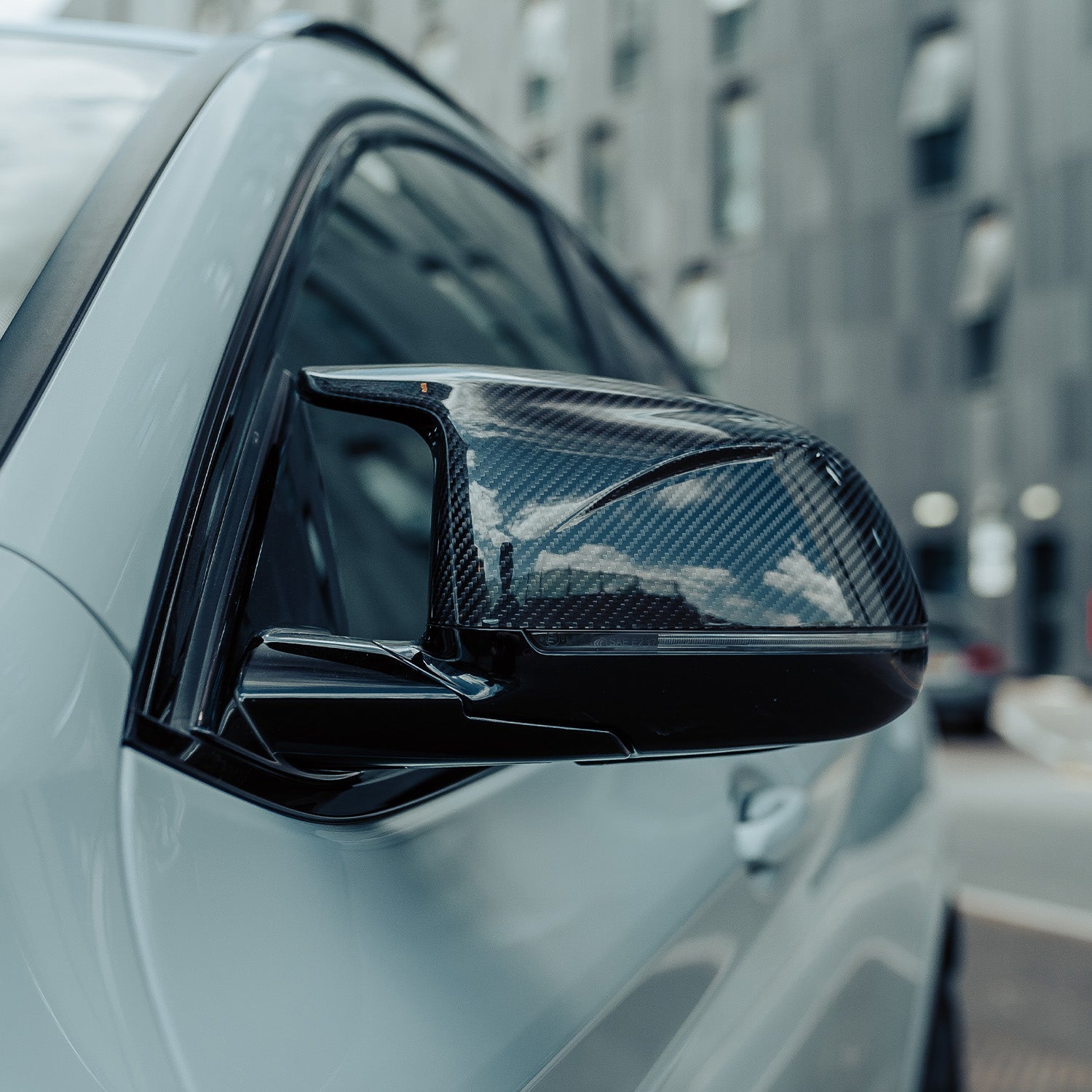 MHC+ BMW F97 X3M, F98 X4M, F95 X5M & F96 X6M Wing Mirror Covers In Pre Preg Carbon Fibre