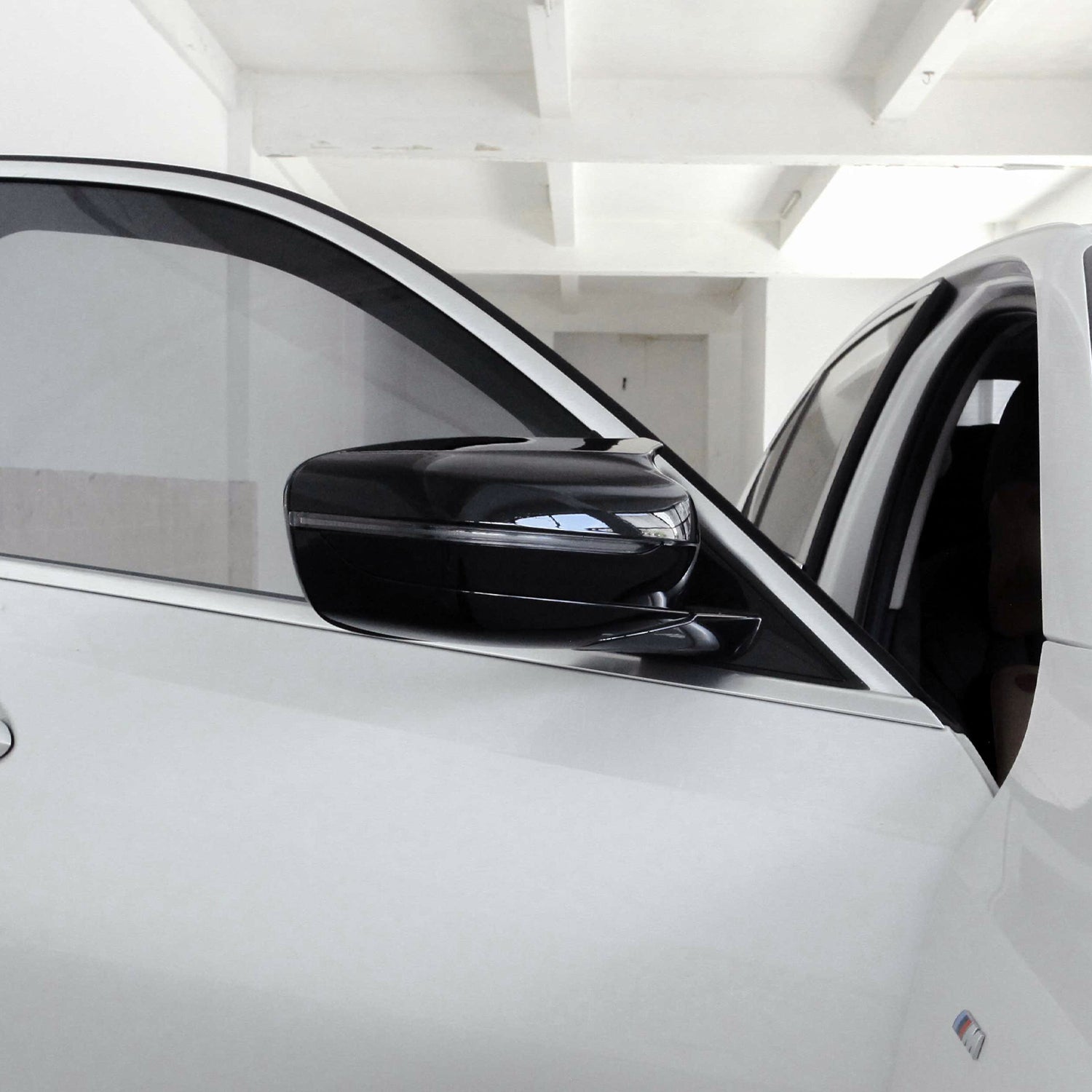 MHC Black BMW M Style Wing Mirror Covers In Gloss Black LHD (G20/G21/G22/G23/G30)