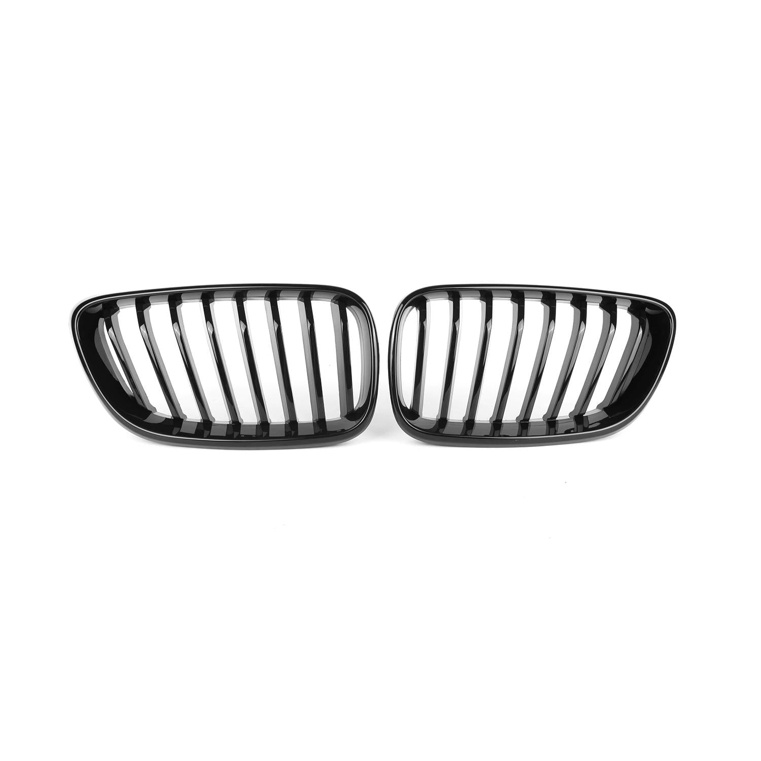 MHC Black BMW M2/2 Series Single Slat Front Grilles In Gloss Black (F87/F22/F23)