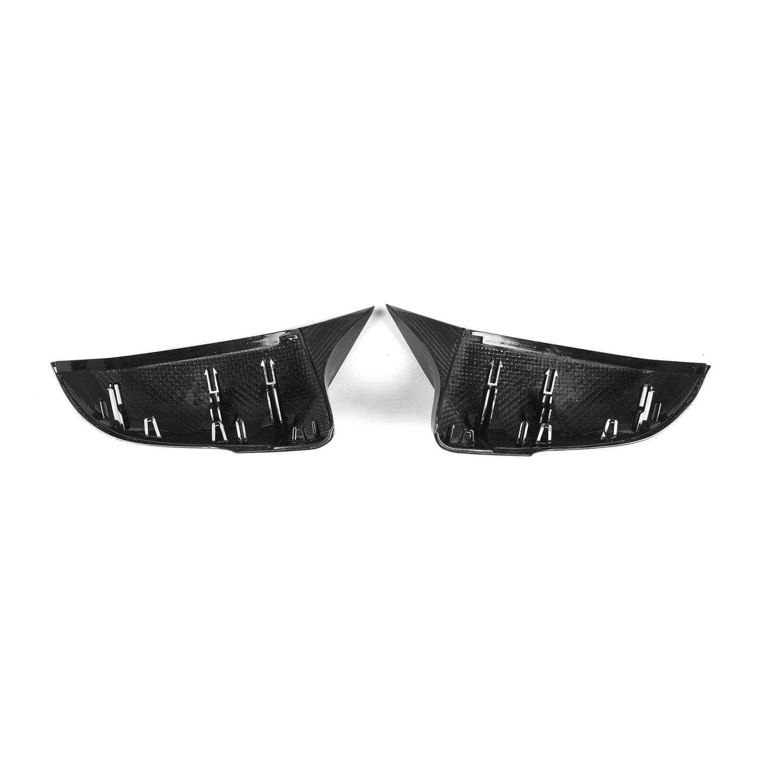 MHC+ BMW M Style Wing Mirror Covers In Pre Preg Carbon Fibre (F40/F44/G29/A90 Supra)