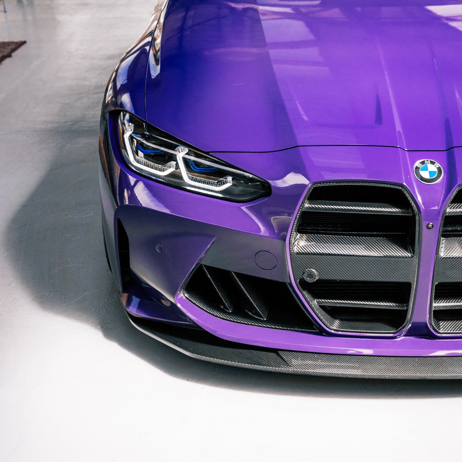 MHC+ BMW M3/M4 SP1 Front Splitter In Pre Preg Carbon Fibre (G80/G81/G82/G83)