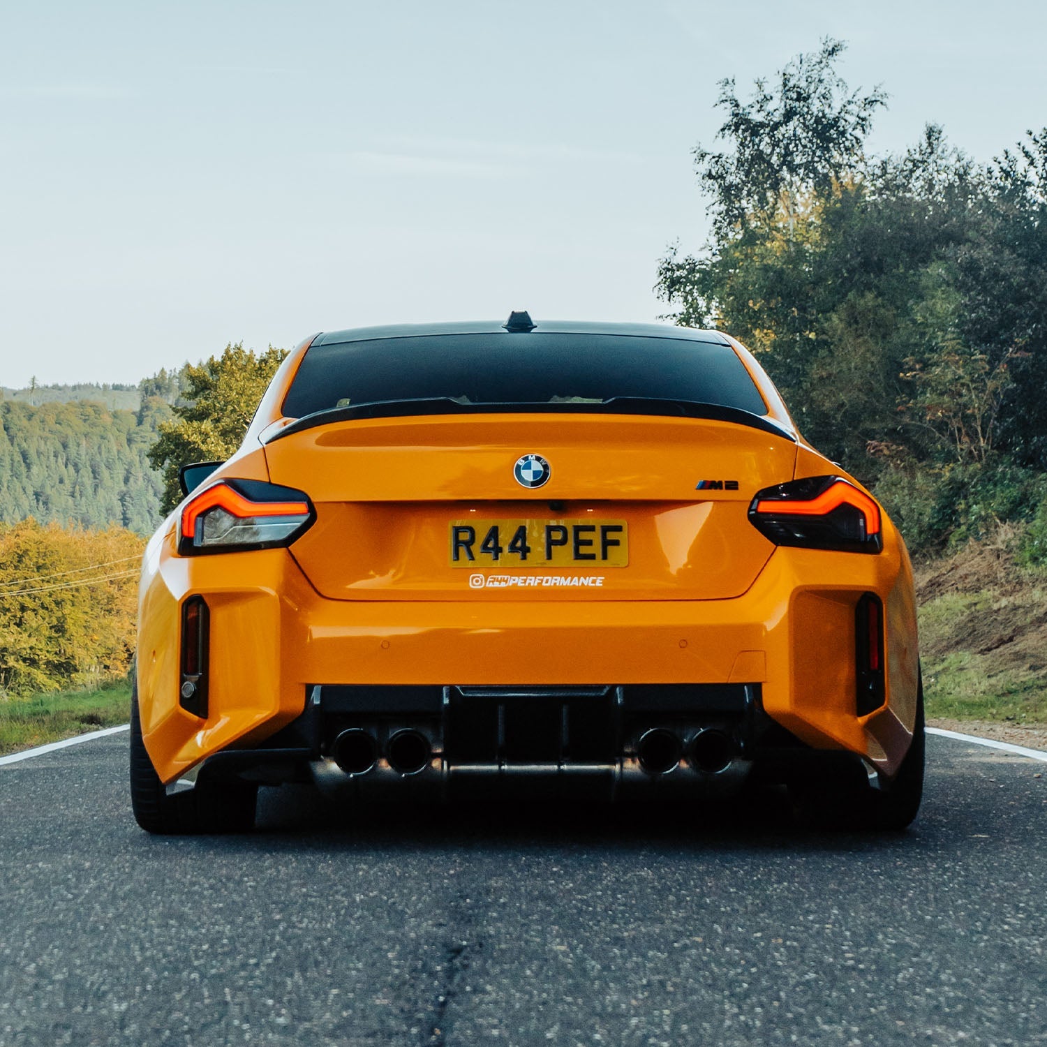 MHC+ BMW M2 G87 Edition 1 Rear Diffuser 3pcs In Pre Preg Gloss Carbon Fibre (G87)
