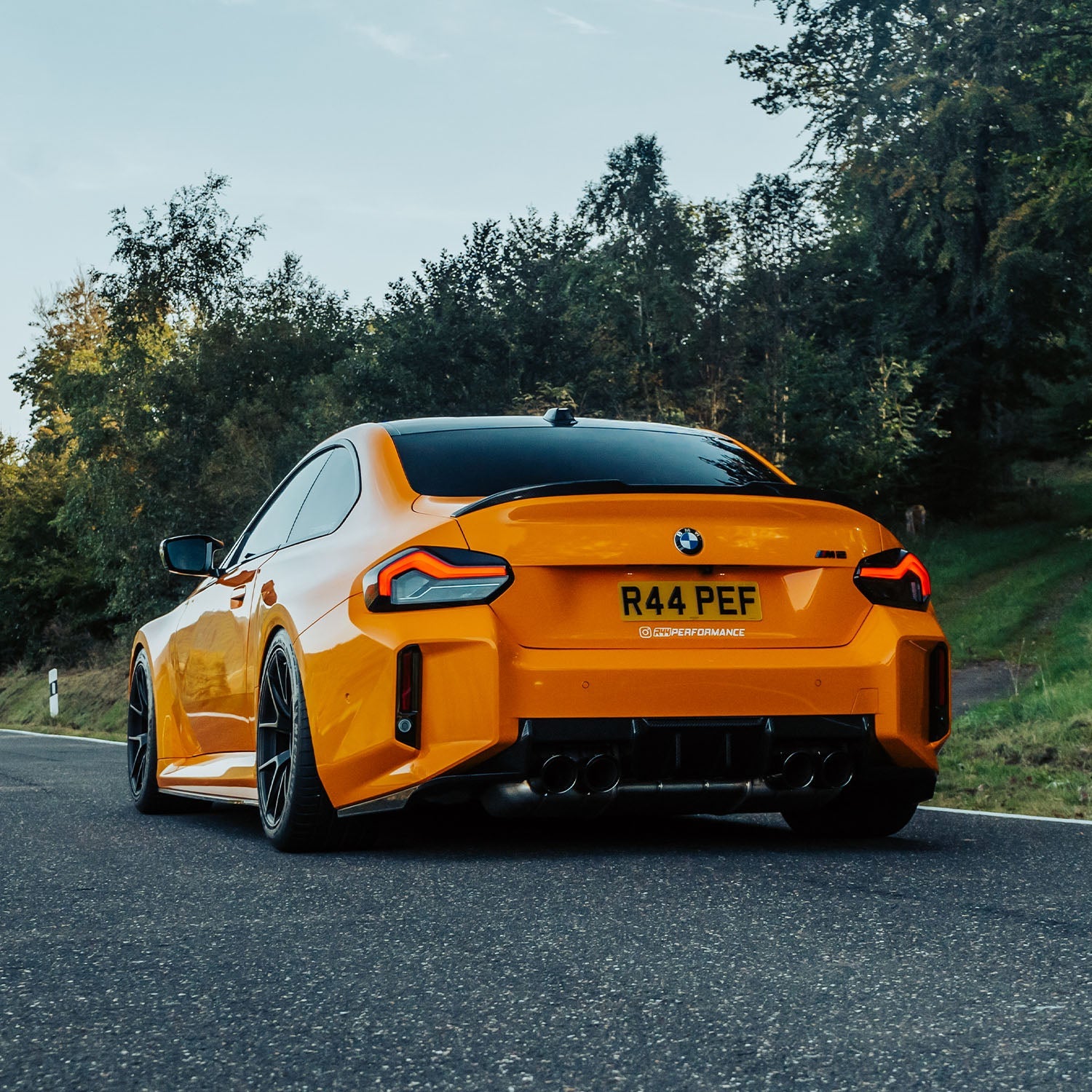 MHC+ BMW M2 G87 Edition 1 Rear Diffuser 3pcs In Pre Preg Gloss Carbon Fibre (G87)