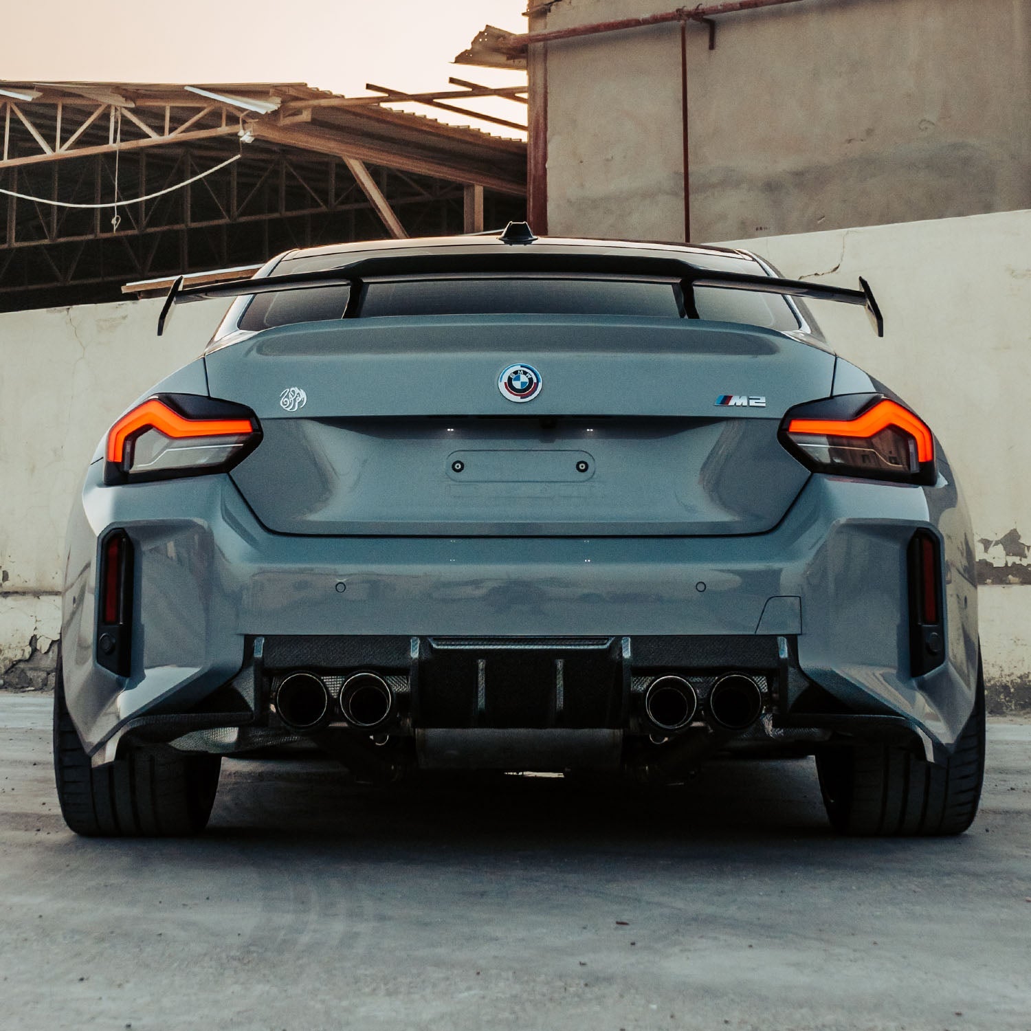 MHC+ BMW M2 G87 Edition 1 Rear Diffuser 3pcs In Pre Preg Gloss Carbon Fibre (G87)