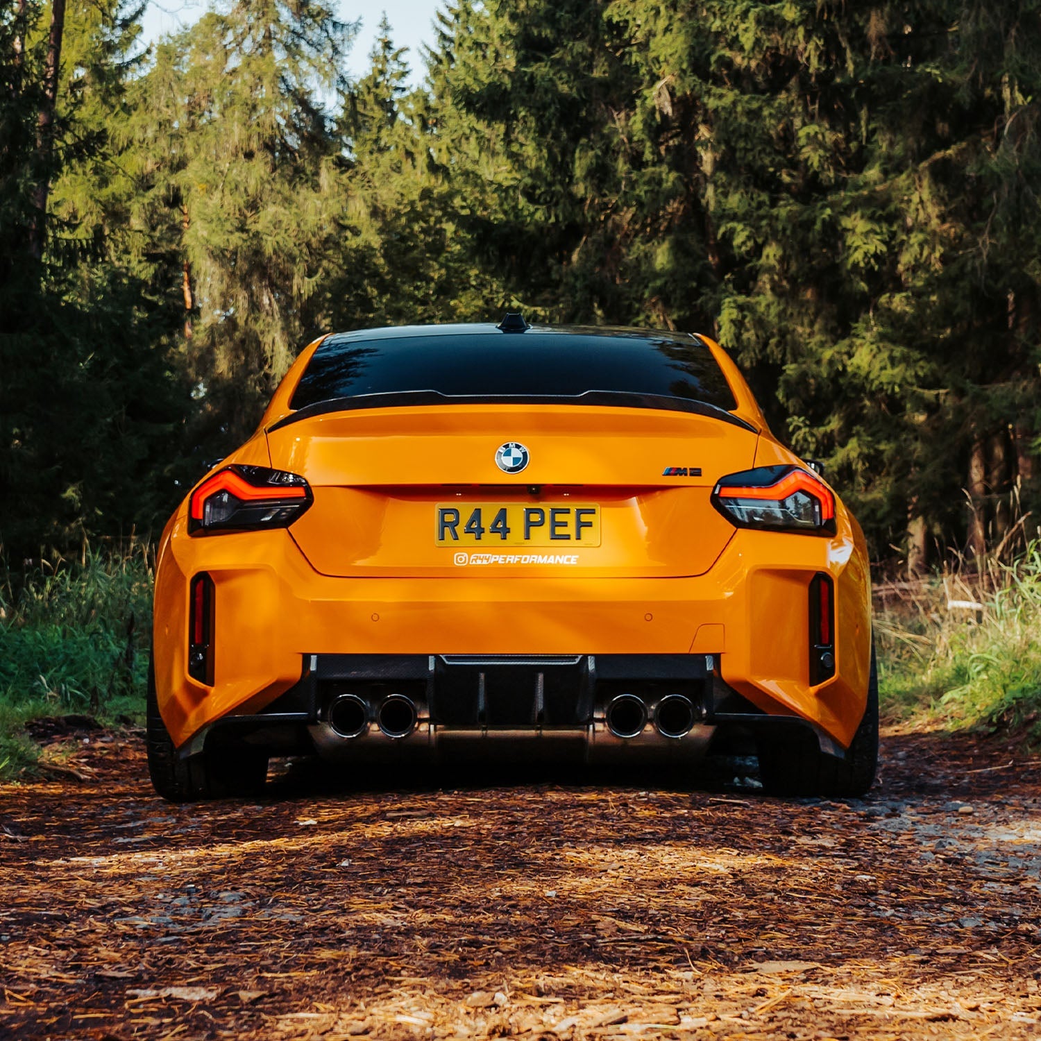 MHC+ BMW M2 G87 Edition 1 Rear Diffuser 3pcs In Pre Preg Gloss Carbon Fibre (G87)