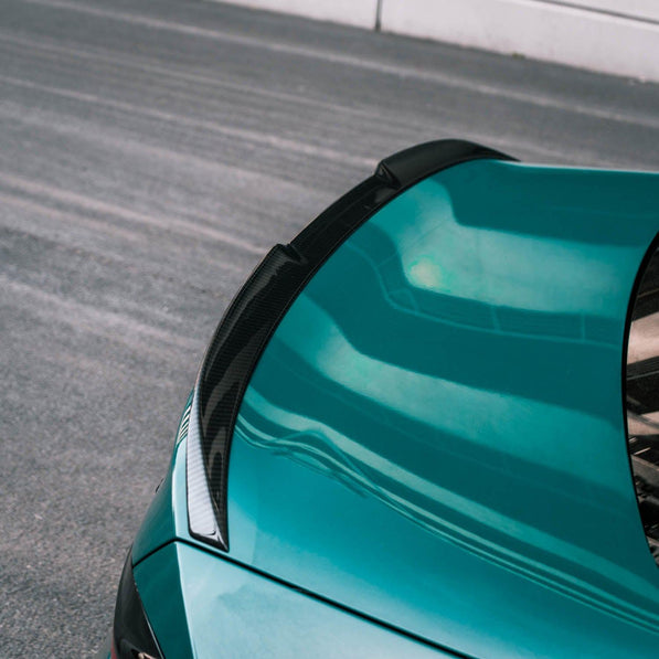 MHC+ BMW M2/M240i V Style Rear Spoiler In Pre Preg Carbon Fibre (G87/G42)