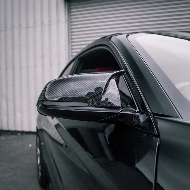 MHC+ BMW M-Style Wing Mirror Replacement Covers In Pre Preg Gloss Carbon Fibre for M-lites