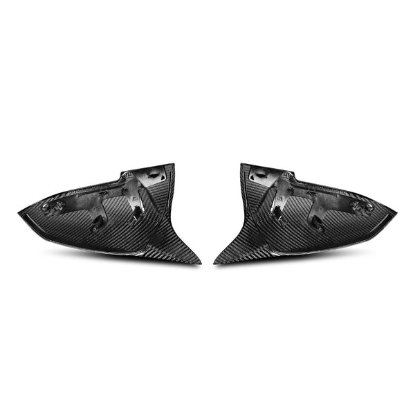 MHC+ BMW M-Style Wing Mirror Replacement Covers In Pre Preg Gloss Carbon Fibre for M-lites