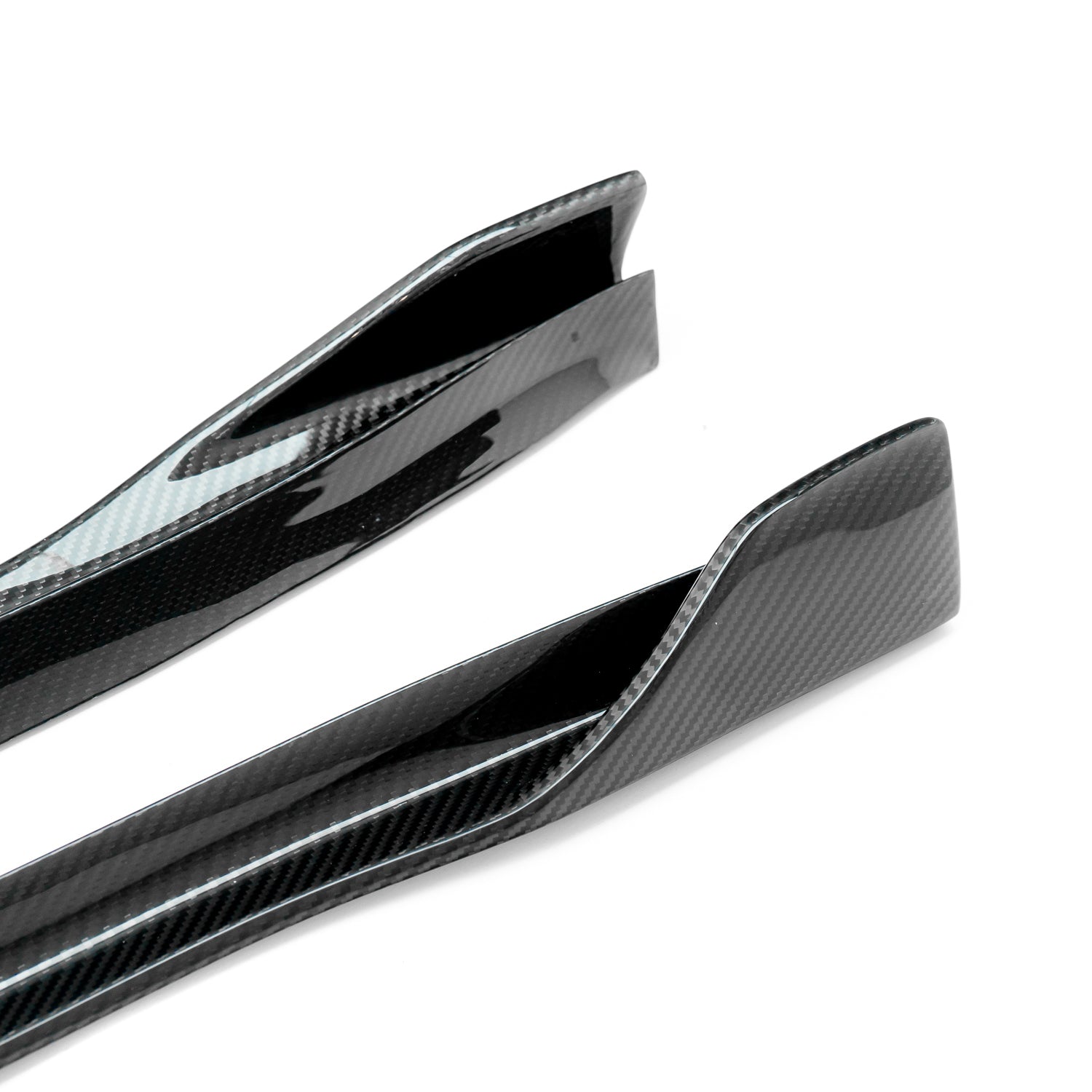 MHC+ Tesla Model 3 Side Skirts In Pre Preg Carbon Fibre
