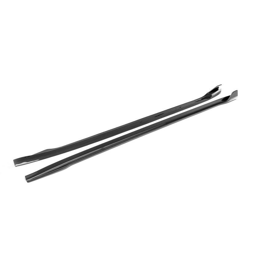 MHC+ Tesla Model 3 Side Skirts In Pre Preg Carbon Fibre
