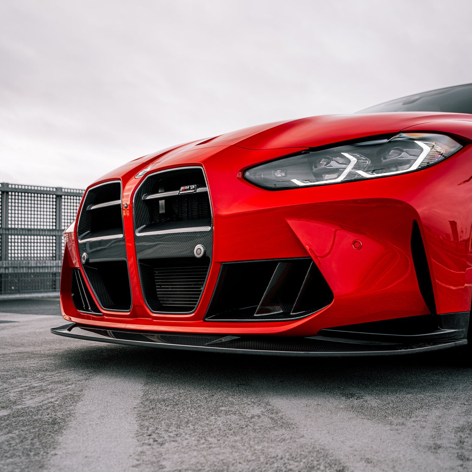 MHC+ BMW M3/M4 GT Style Front Grille With ACC In Pre Preg Carbon Fibre (G80/G81/G82/G83)
