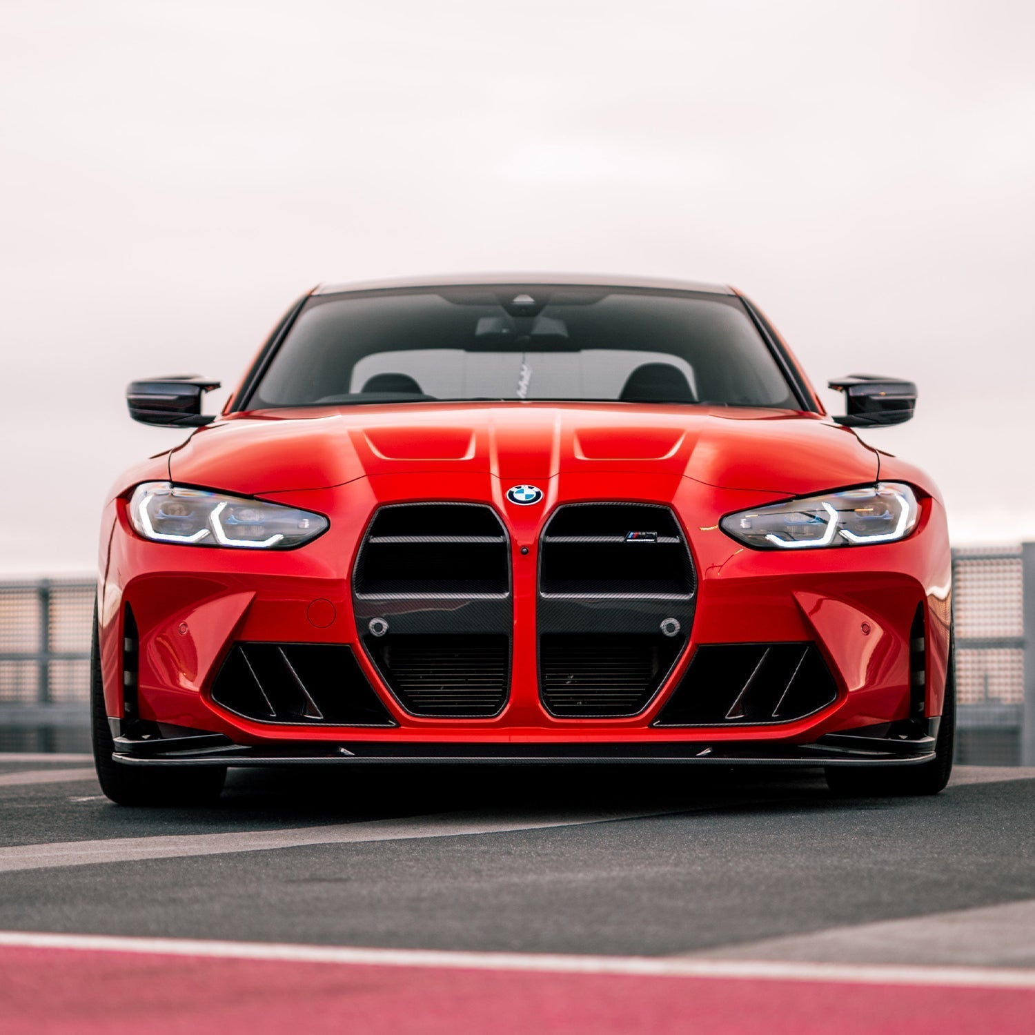 MHC+ BMW M3/M4 GT Style Front Grille With ACC In Pre Preg Carbon Fibre (G80/G81/G82/G83)