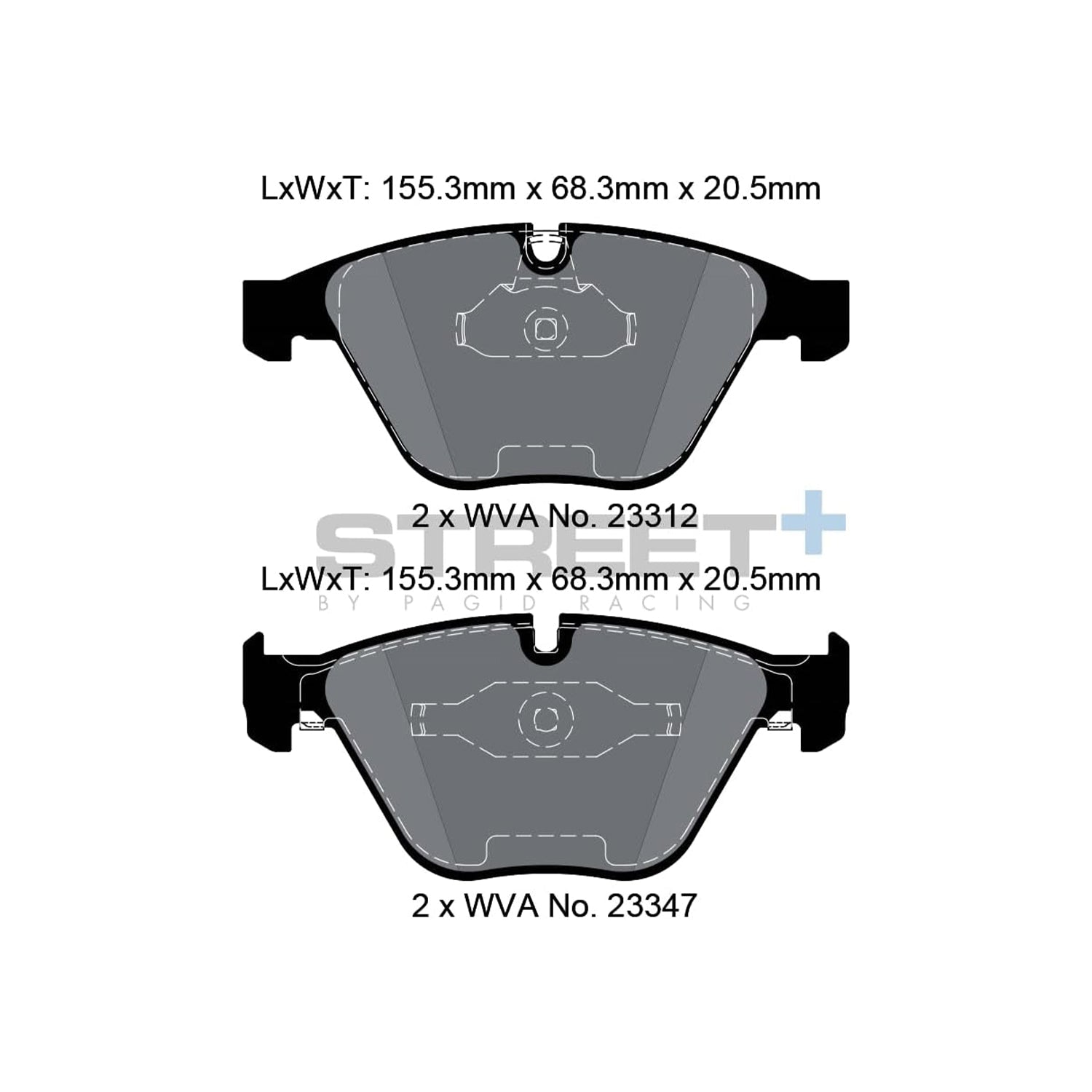 Pagid Street+ Front Brake Pads For BMW E90, E92 & E93 M3