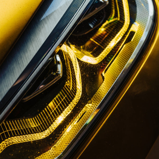 R44 BMW M5 CSL Yellow Daytime Running Lights LED Module Set UK/EU (F90 Pre LCI)