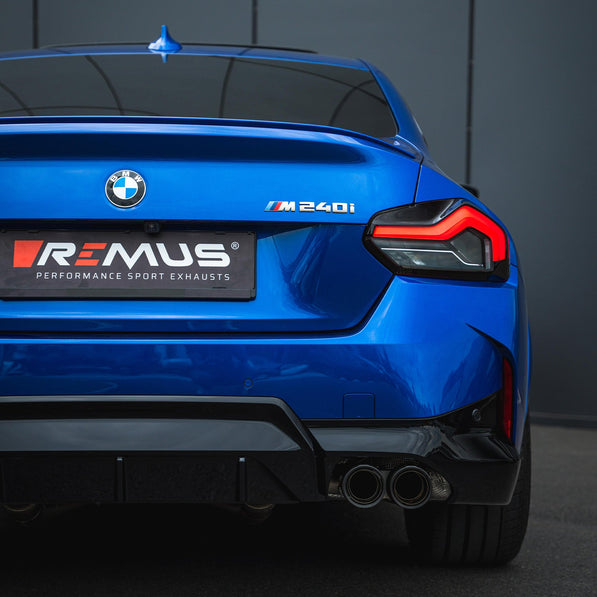 Remus BMW M240i RACING Axle Back Exhaust System In Stainless Steel (G42 2021+)