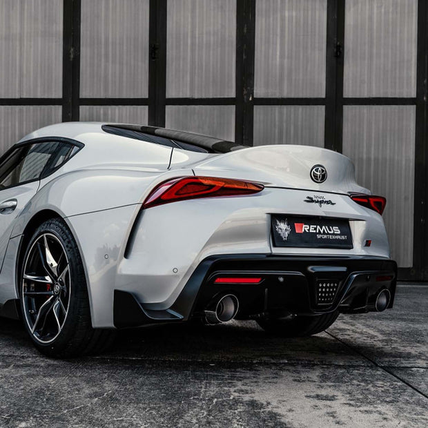 Remus Toyota Supra A90 MK5 Axle Back Exhaust System with Black / Chrome Tips