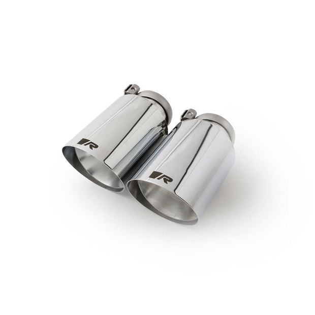 Remus Stainless Steel 102mm Chrome Angled Exhaust Tips With Straight Cut Design (Set of 4)