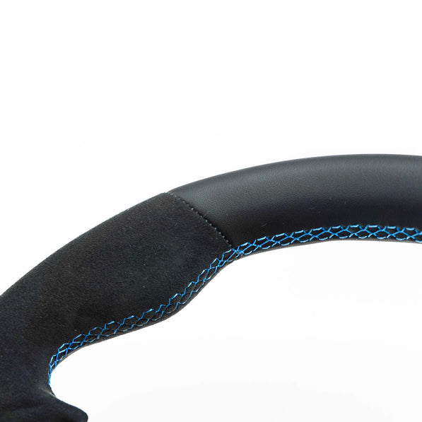 SHFT BMW G8X Round Steering Wheel In Alcantara & Leather (G80 M3, G82 M4 & G87 M2)