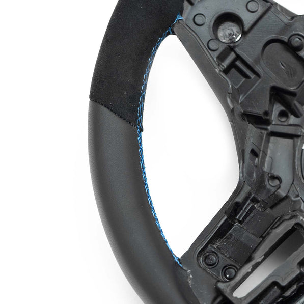 SHFT BMW G8X Round Steering Wheel In Alcantara & Leather (G80 M3, G82 M4 & G87 M2)