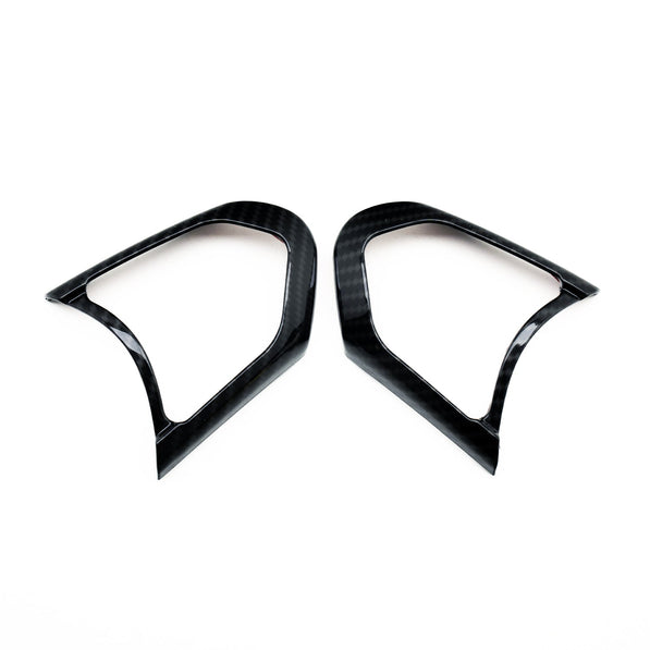 SHFT BMW F Series Steering Wheel Button Trim In Gloss Carbon Fibre Look