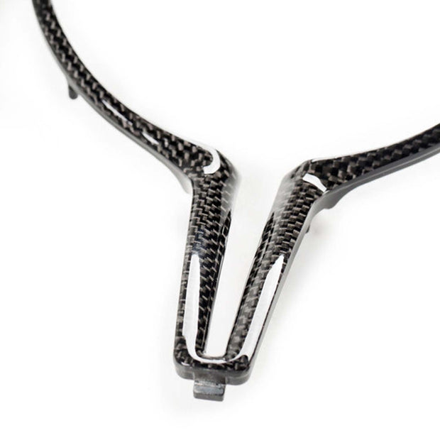 SHFT BMW F Series M Steering Wheel Trim Insert In Gloss Carbon Fibre