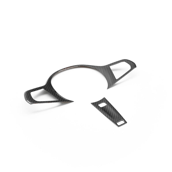 SHFT BMW G Series Steering Wheel Trim Cover In Gloss Carbon Fibre