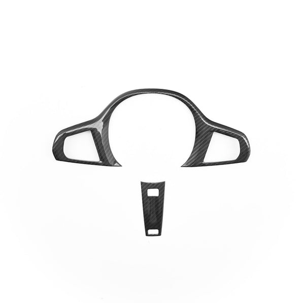 SHFT BMW G Series Steering Wheel Trim Cover In Gloss Carbon Fibre