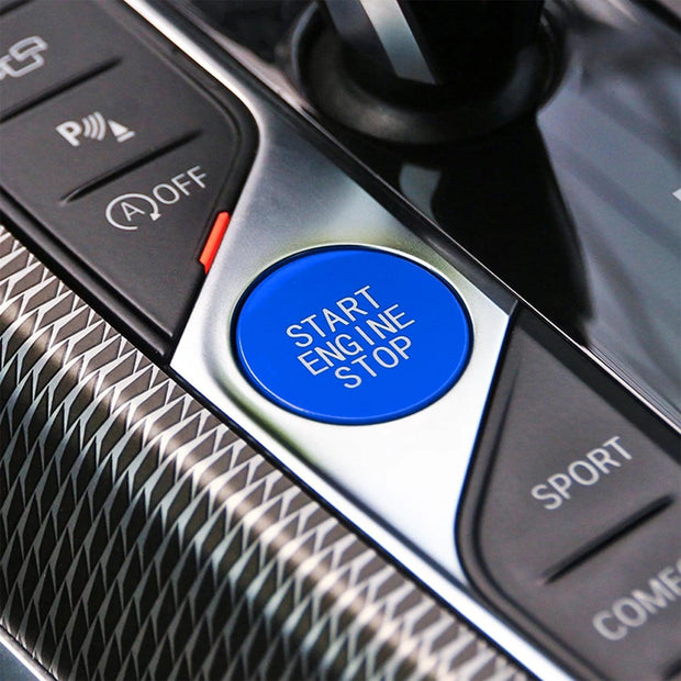 SHFT BMW G Series Start-Stop Engine Button In Blue