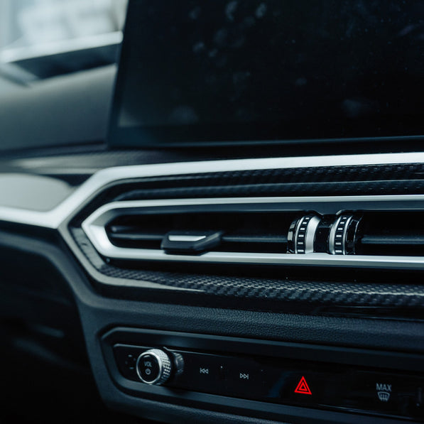 SHFT BMW M2/M3/M4 LCI Interior Centre Air Vent Trim In Gloss Carbon Fibre (G80/G81/G82/G83/G87)