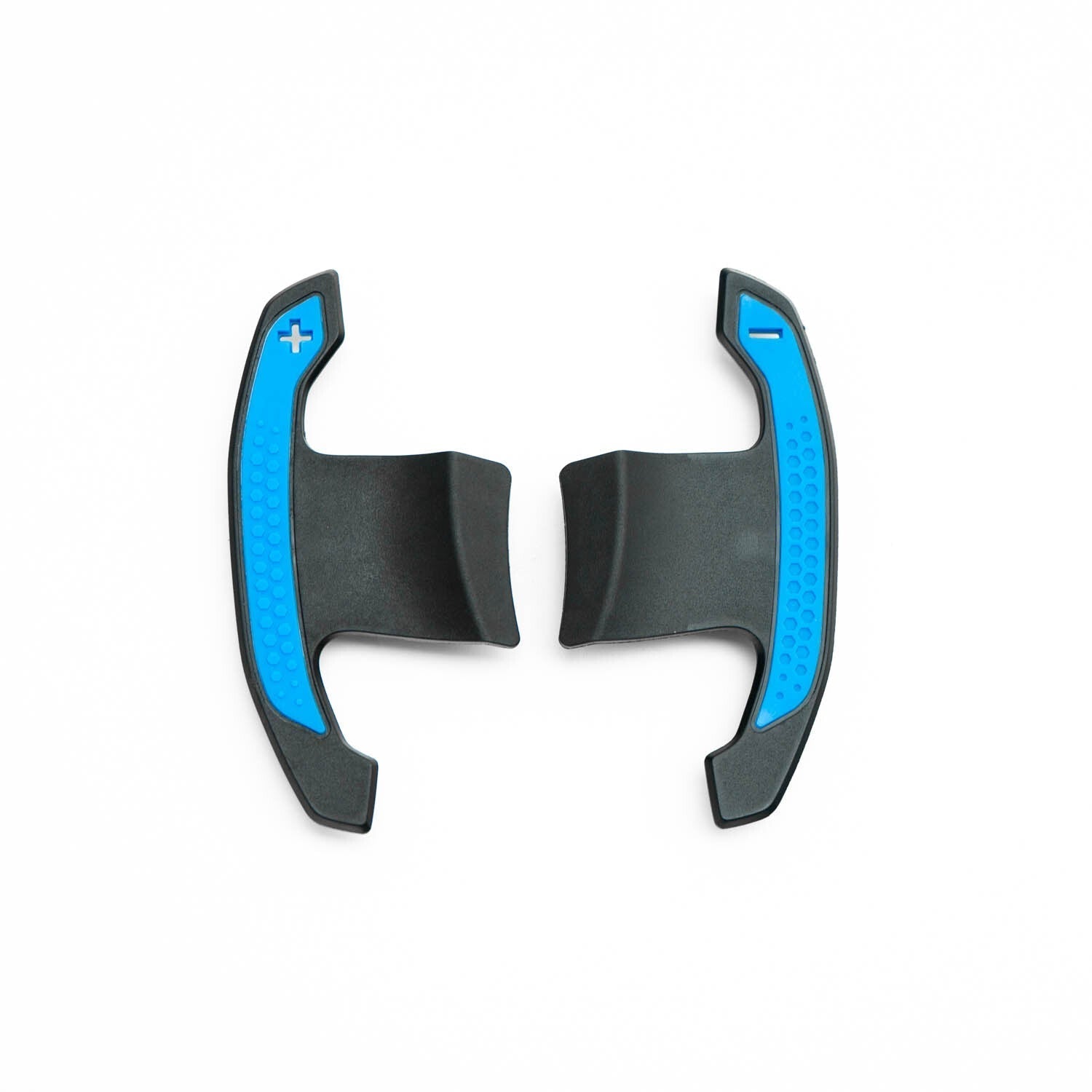 SHFT BMW G8X Style Automatic Paddle Shifters With Blue Details In Gloss Carbon Fibre (F Series & G Series)