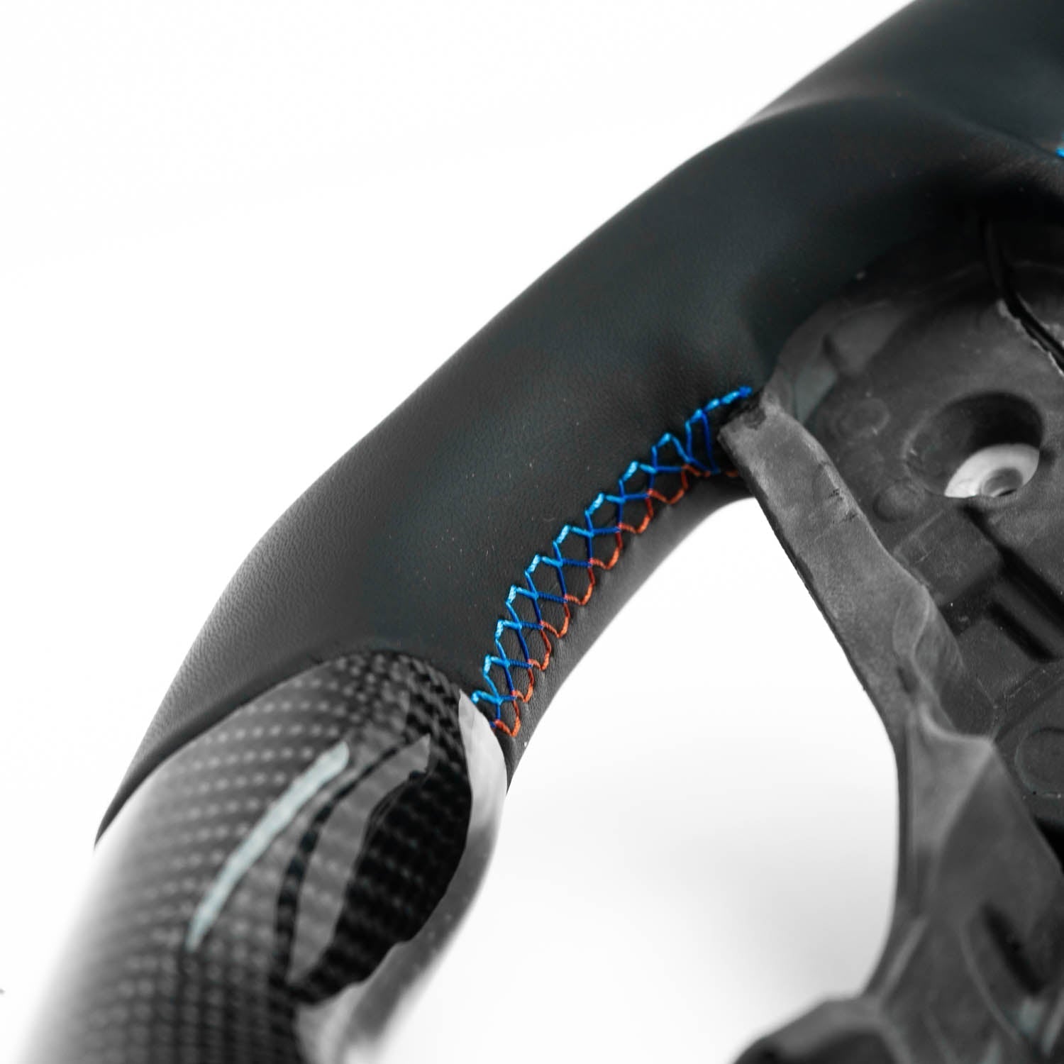 SHFT BMW G8X Flat Bottom Steering Wheel In Gloss Carbon Fibre & Leather With LED Display (G80 M3, G82 M4 & G87 M2)