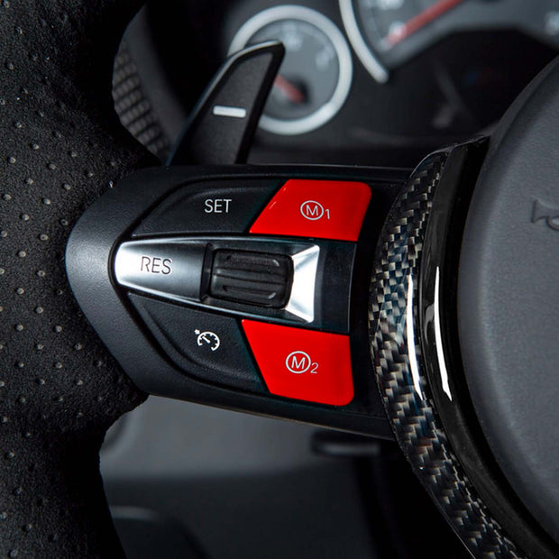 SHFT BMW Steering Wheel M Mode Buttons M1 & M2 In Red